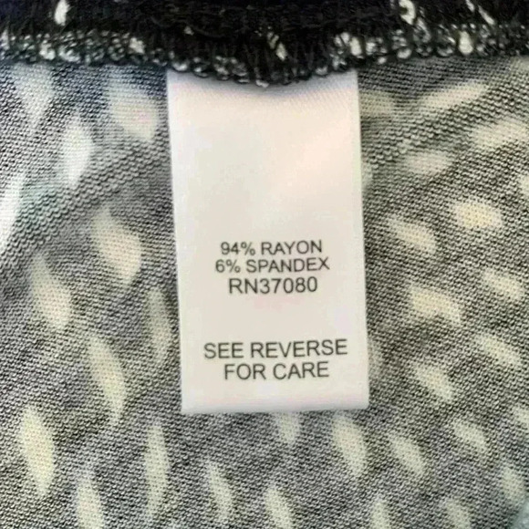 Cato - C Est 1946 Maxi Skirt Women’s size M Black & White Print Faux Wrap Maxi - Picture 10 of 12